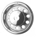 PAR642 22.5" Stainless Steel Deep Scandinavian Style Rear Wheel Liners (Pair)