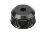 DT Spare Parts - Pulley, d1: 17 mm, d2: 61 mm, DP: 73 mm, W: 44 mm, 8 grooves - 2.15206