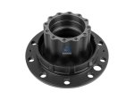 DT Spare Parts - Wheel hub, without bearings, d1: 146.1 mm, d2: 168.2 mm, D: 384 mm, 10 bores, b: 27.2 mm, H: 209 mm - 2.65222