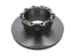 DT Spare Parts - Brake disc, D: 335 mm, 10 bores, P: 176 mm, M14 x 1,5, d: 154 mm, H: 118 mm, S: 34 mm, s: 28 mm - 3.62062