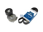 DT Spare Parts - Belt tensioner, complete, with multiribbed belt, 8 PK, L: 1495 mm - 3.93009
