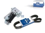 DT Spare Parts - Belt tensioner, complete, with multiribbed belt, 4 PK, L: 1290 mm - 3.93001