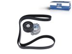 DT Spare Parts - Belt tensioner, complete, with multiribbed belt, 8 PK, L: 1580 mm - 3.93011