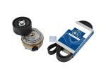 DT Spare Parts - Belt tensioner, complete, with multiribbed belt, 6 PK, L: 1880 mm - 3.93014