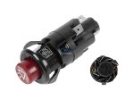 DT Spare Parts - Hazard warning switch, without bulb, 8 poles - 4.60532