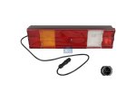DT Spare Parts - Tail lamp, left, with license plate lamp, 24 V, P21W, R10W - 4.62374