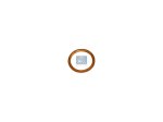 DT Spare Parts - Copper washer, d: 10 mm, D: 13.5 mm, S: 1 mm - 3.89548 - 100 Pack