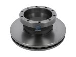 DT Spare Parts - Brake disc, D: 375 mm, 10 bores, P: 209 mm, M14 x 1,5, H: 146 mm, S: 45 mm, s: 37 mm - 5.21224