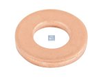 DT Spare Parts - Copper washer, injection nozzle, d: 7 mm, D: 15 mm, S: 2 mm - 5.41349 - 6 Pack