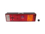 DT Spare Parts - Tail lamp, left, with license plate lamp, 24 V, P21W, Lb: 152 mm, L: 468 mm, H: 134 mm, R5W - 5.81125