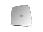 DT Spare Parts - Mirror glass, wide view mirror, left, heated, R: 300 mm - 6.75125