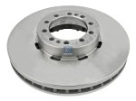 DT Spare Parts - Brake disc, D: 380 mm, 10 bores, P: 144 mm, H: 85.5 mm, S: 45 mm, s: 40 mm - 6.61009