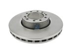 DT Spare Parts - Brake disc, D: 434 mm, 10 bores, P: 165 mm, H: 97 mm, S: 45 mm, s: 41 mm - 6.61005