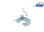 DT Spare Parts - Bracket, Tire chock, W: 160 mm - 9.67355
