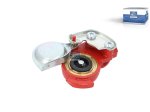 DT Spare Parts - Palm coupling, red, with valve, M22 x 1,5, 10 bar - 9.72009