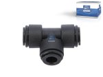 DT Spare Parts - T-connector, plastic, D: 8 mm - 9.85868 - 10 Pack