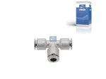 DT Spare Parts - T-connector, brass, D: 6 mm - 9.85926 - 10 Pack