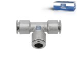 DT Spare Parts - T-connector, brass, D: 8 mm - 9.85928 - 10 Pack