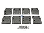 DT Spare Parts - Drum brake lining kit, axle kit, W: 175 mm, S: 18.5 mm - 6.95001
