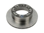DT Spare Parts - Brake disc, D: 290 mm, 8 bores, P: 132 mm, d: 115 mm, H: 78 mm, S: 22 mm, s: 19 mm - 6.61014