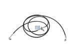 DT Spare Parts - Hose line, cabin tilt, D: 8.5 mm, M12 x 1,5, M14 x 1,5, L: 3450 mm, L1: 3445 mm, 420 bar - 1.28158