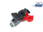 DT Spare Parts - Palm coupling, red lid, with pipe filter, M16 x 1,5, 8.5 bar - 5.77028