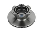 DT Spare Parts - Brake disc, D: 324 mm, 6 bores, P: 192 mm, M12 x 1,5, d: 120 mm, H: 120.5 mm, S: 30 mm, s: 27.5 mm - 4.64642