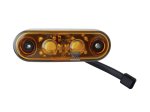 DT Spare Parts - Position lamp, orange, 24 V, L: 75 mm, H: 25 mm, T: 16.5 mm - 9.69051