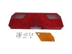 DT Spare Parts - Tail lamp glass, L: 415 mm, H: 148 mm - 10.99213