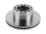DT Spare Parts - Brake disc, D: 375 mm, 12 bores, b: 19 mm, P: 168 mm, d: 131 mm, H: 139.5 mm, S: 45 mm, s: 37 mm - 10.34101