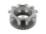 DT Spare Parts - Brake disc, D: 377 mm, 10 bores, b: 23 mm, P: 335 mm, d: 290 mm, H: 159.5 mm, S: 45 mm, s: 37 mm - 10.14101