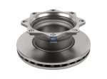 DT Spare Parts - Brake disc, D: 377 mm, 8 bores, b: 23 mm, P: 275 mm, d: 169 mm, H: 158 mm, S: 45 mm, s: 37 mm - 10.34102