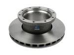 DT Spare Parts - Brake disc, D: 434 mm, 10 bores, P: 250 mm, M16 x 2, d: 222 mm, H: 150 mm, S: 45 mm, s: 37 mm - 10.24101