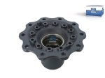 DT Spare Parts - Wheel hub, without bearings, d1: 120 mm, d2: 130 mm, D: 383 mm, 10 bores, b: 22 mm, H: 188.5 mm - 7.32005