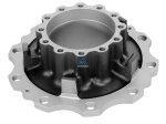 DT Spare Parts - Wheel hub, without bearings, d1: 160 mm, d2: 160 mm, D: 370 mm, 10 bores, b: 22 mm, H: 153 mm - 7.32004