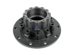 DT Spare Parts - Wheel hub, without bearings, without ABS ring, d1: 145 mm, d2: 160 mm, D: 380 mm, 10 bores, b: 22 mm, H: 234 mm - 3.67631