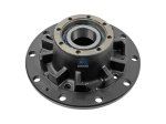 DT Spare Parts - Wheel hub, with bearing, d1: 130 mm, d2: 140 mm, D: 375 mm, 10 bores, b: 22.4 mm, H: 184 mm - 1.17318
