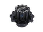 DT Spare Parts - Wheel hub, with bearing, d1: 157 mm, d2: 170 mm, D: 377 mm, 10 bores, b: 22 mm, P: 335 mm, H: 297.5 mm - 4.64724