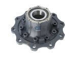 DT Spare Parts - Wheel hub, with bearing, d1: 130 mm, d2: 150 mm, D: 380 mm, 10 bores, b: 22 mm, H: 187 mm - 4.64659