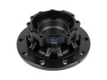 DT Spare Parts - Wheel hub, without bearings, d1: 148 mm, d2: 148 mm, D: 383.5 mm, 10 bores, b: 25 mm, H: 197.5 mm - 6.54016