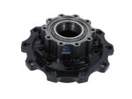 DT Spare Parts - Wheel hub, with bearing, without ABS ring, d1: 147 mm, d2: 147 mm, D: 380 mm, 10 bores, b: 24 mm, H: 213.5 mm - 1.17212