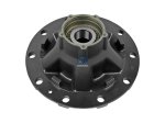 DT Spare Parts - Wheel hub, with bearing, d1: 110 mm, d2: 130 mm, D: 377 mm, 10 bores, b: 23.4 mm, H: 201 mm - 10.20432