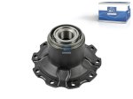 DT Spare Parts - Wheel hub, with bearing, d1: 110 mm, d2: 150 mm, D: 378 mm, 10 bores, b: 22 mm, H: 176 mm - 4.67805
