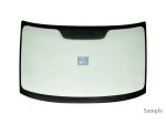 DT Spare Parts - Windshield, tinted green, single package, L: 1747 mm, W: 876 mm - 7.71962