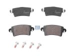 DT Spare Parts - Disc brake pad kit, W: 115.8 mm, S: 16.8 mm, H: 51.3 mm - 6.95118