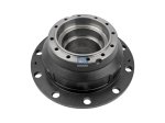 DT Spare Parts - Wheel hub, without bearings, d1: 160 mm, d2: 140 mm, D: 376 mm, 10 bores, b: 25 mm, H: 216 mm - 6.54009