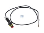 DT Spare Parts - Exhaust gas temperature sensor, M16 x 1,5, SW: 17, L: 875 mm, L: 750 mm, 2 poles - 5.44019