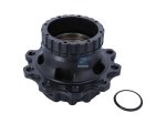 DT Spare Parts - Wheel hub, with bearing, d1: 148 mm, d2: 148 mm, D: 383.5 mm, 10 bores, b: 25 mm, H: 267 mm - 6.54018