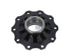 DT Spare Parts - Wheel hub, without bearings, d1: 120 mm, d2: 147 mm, D: 380 mm, 10 bores, b: 22 mm, H: 145.5 mm - 10.30419