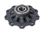 DT Spare Parts - Wheel hub, with bearing, d1: 120 mm, d2: 147 mm, D: 380 mm, 10 bores, b: 22 mm, H: 145.5 mm - 10.30431